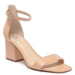 NEW Vince Camuto Margry Ankle Strap Block Heel Sandal (Women) 7.5M